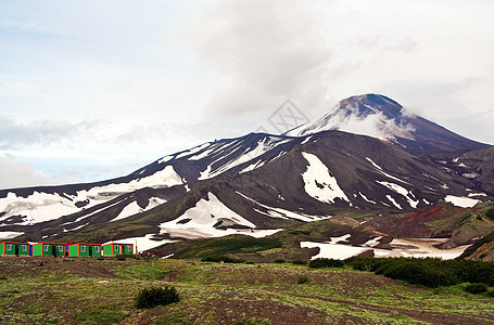 堪察加火山阿瓦欣斯基火山丘陵顶峰旅游娱乐气体山脉首脑闲暇硫化物陨石图片