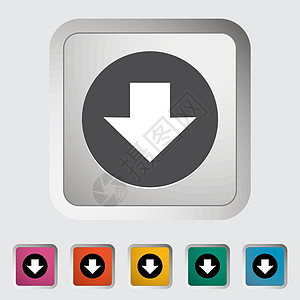 下载网络灰色圆圈图标艺术黄色正方形黑色按钮电脑图片