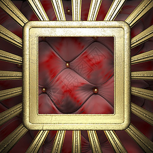 金金在织布背景上金属红色出版物马戏团皇家宣传歌剧风格装饰奢华图片
