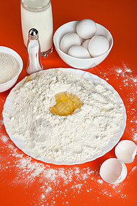 烘制成分饮食食物粮食面粉牛奶早餐糕点面团桌子小麦图片
