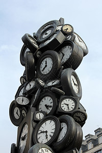 L纪念碑 圣拉扎火车站 巴黎地标艺术建筑学建筑雕塑城市文化车站景观时钟图片