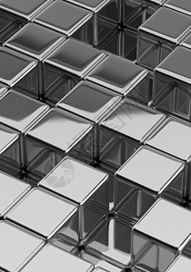 银立方体艺术品计算机盒子建造商业插图安排技术积木渲染图片