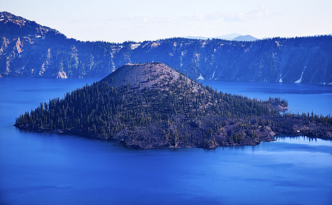 蓝天空湖 俄勒冈图片
