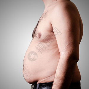 腹部脂肪人躯干尺寸食物胖子男人皮肤腰围数字身体腰部图片