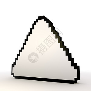 时尚白色背景中的图形三角形符号Name图片