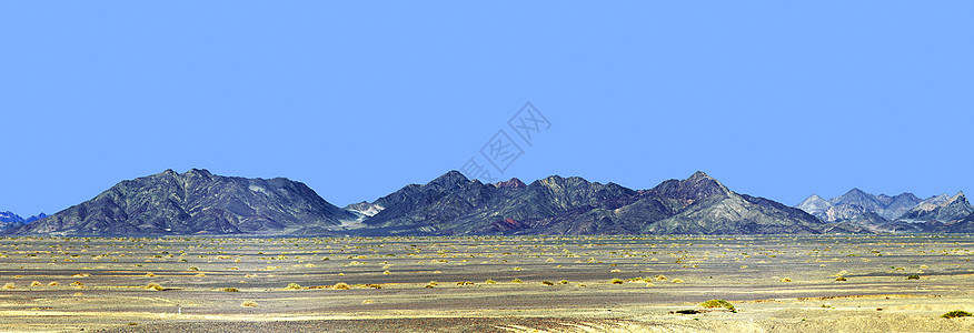 戈壁沙漠中的山丘图片