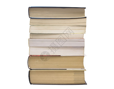 白色背景的书本写作阅读经典大学学习黑色收藏书架智慧图书馆图片