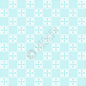 无缝模式蓝色几何学纺织品迷宫墙纸马赛克技术正方形曲线装饰品图片