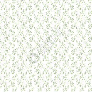 无缝花纹美丽圆形叶子白色风格墙纸织物树叶裙子绿色图片