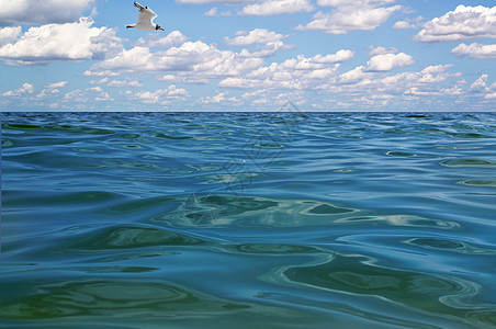 美丽的蓝水和天空时间波浪状海景天气蓝色墙纸海浪海洋水平热带图片