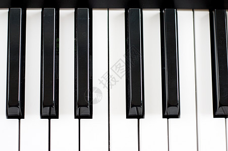 钢琴键盘合成器钥匙声码器笔记乐器白色黑色迷笛旋律音乐图片