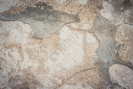碎裂的混凝土质体石头磨损水泥灰色黄色粉碎地面裂缝材料图片