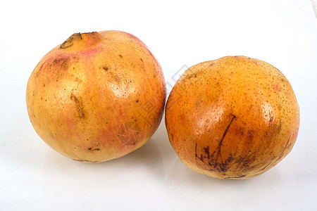 黄色石榴热带假种皮异国红色种子情调食物水果萼片营养图片