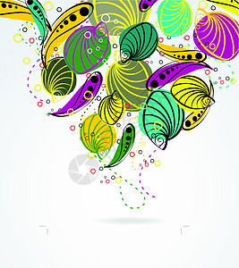 时尚花卉背景自由紫色装饰草图插图风格墨水玫瑰叶子漩涡图片