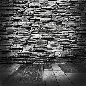 带有石墙和木地板的房间阴影建筑墙纸房子木材木板公寓石头控制板硬木图片