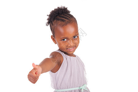 可爱的非洲小女孩黑色女性乐趣快乐童年幸福爆炸女孩头发工作室图片