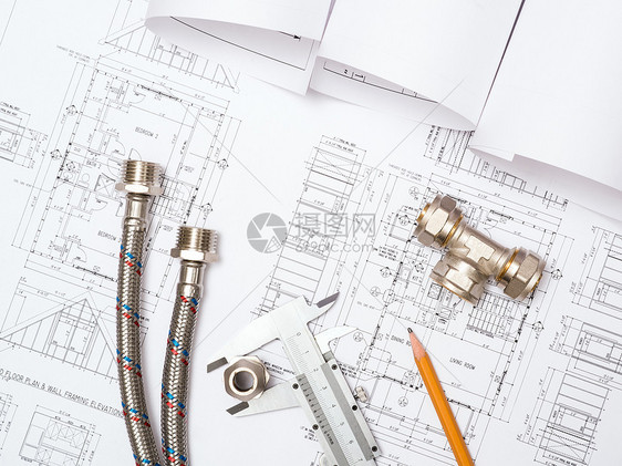 管道和水管图画 建筑废生项目办公室铅笔乐器建筑学文档草图方案工程师房子图片