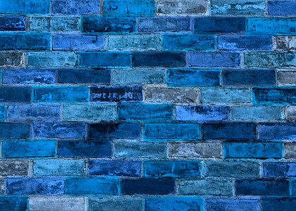 砖墙石墙装饰长方形接缝蓝色建筑石头黏土风格推介会图片