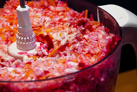 俄罗斯沙拉食品叶子食物蔬菜白色紫色餐具团体红色工商图片