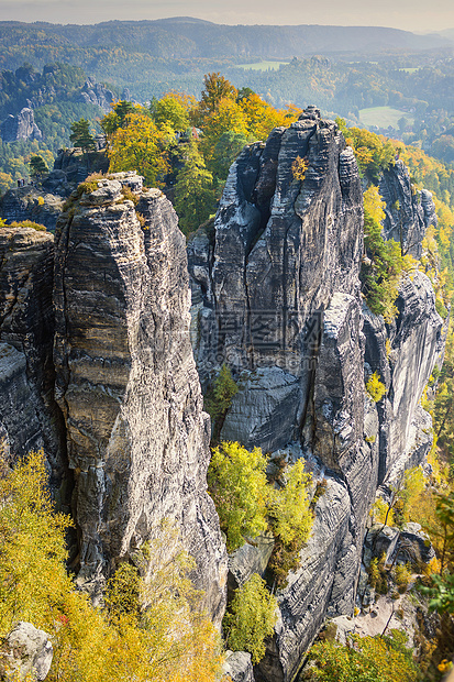 萨克森的岩石 瑞士 德国图片