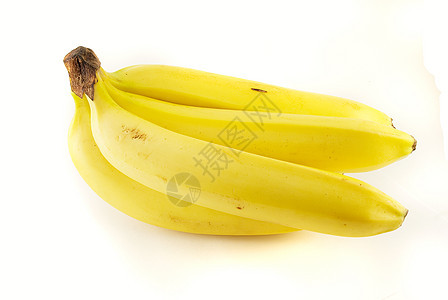 成熟香蕉小吃水果白色食物黄色图片