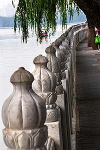 中国北京湖(中国)华海湖人行道图片