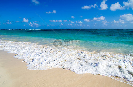 热带海洋棕榈旅行日落海浪气候地平线天空波纹太阳阳光图片