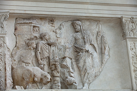 罗马  和平祭坛 奥古斯都和平祭坛宗教艺术帝国吸引力雕塑旅行宽慰纪念碑校园考古学图片