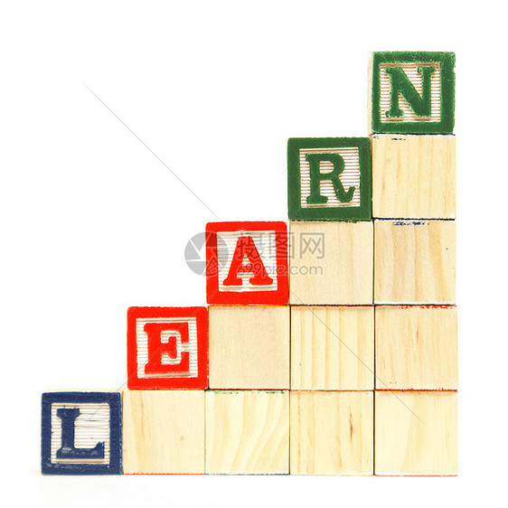 学习步骤玩具知识学校童年孩子们木头教育英语教学积木图片