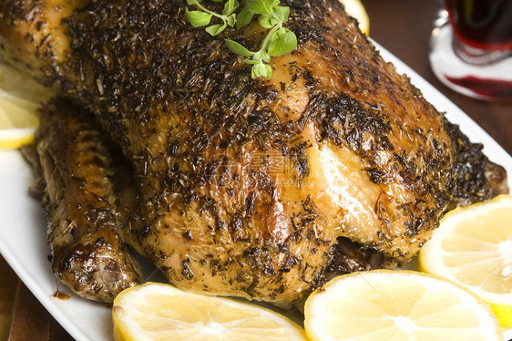 烤鸭家禽垃圾摄影生产身体熏制棕色小鸭子烧烤烹饪图片