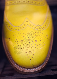 黄雪鞋带子水平皮革蕾丝黄色鞋带运动橡皮男人图片
