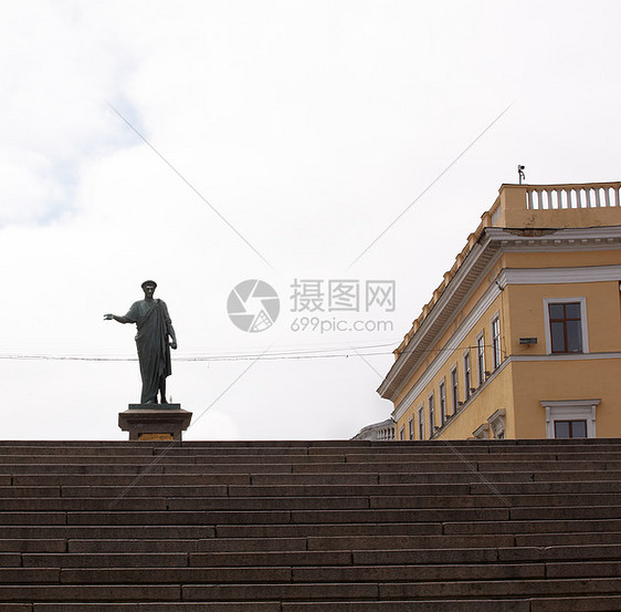 波坦金台阶 敖德萨季节指挥官设计铸铁旅游天空艺术摄影建筑物照片图片