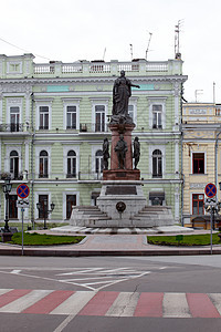 女皇凯瑟琳 敖德萨的纪念碑雕像艺术雕塑帝国场景纪念馆文化历史飓风建筑图片