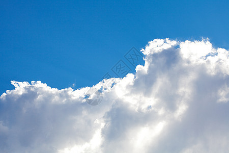 天空和云彩的背景阳光自由风景场景白色美丽天气蓝色图片