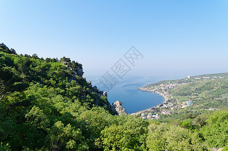 山后全景假期海岸海景风景地平线海岸线景观爬坡建筑物国家图片