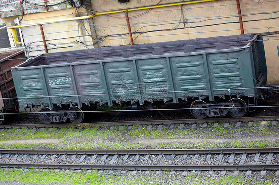 Wagon 列车在轨列车货车铁路火车商品出口工业草地运输地面进口图片