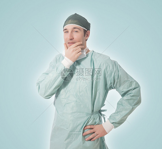 外科医生临床从业者药品职员男性男人医师折叠护士治愈图片