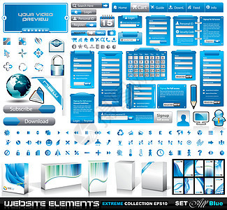 Web 元素 EXTREME 收藏 2 全蓝色图片