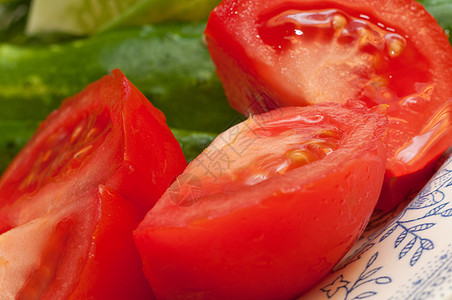 健康蔬菜食品 番茄片背景图片