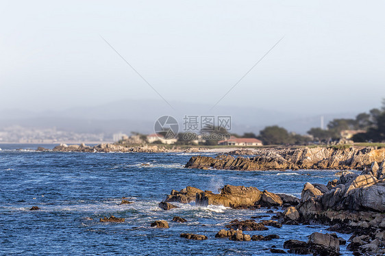 太平洋绿地情人点的海洋波图像波浪丛林悬崖岩石海滩海洋图片