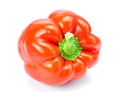 白上隔离的红色红胡椒食物早餐文化晚餐蔬菜生物水果生物学午餐植物图片