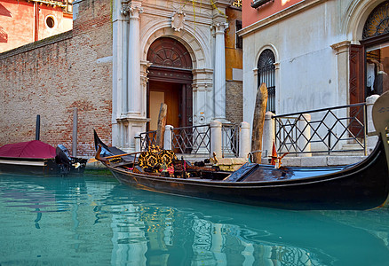 美丽的水上街道     意大利威尼斯港口汽艇奶奶传统缆车旅游住宅天空艺术历史图片
