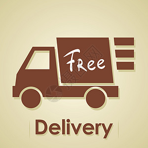 免费运送卡车车辆交通速度商业运输货物汽车服务插图广告图片