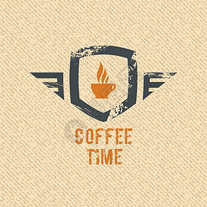 咖啡时间标签图片