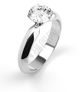 单一钻石环金子宝石婚礼财富珠宝配饰女性石头白色已婚图片