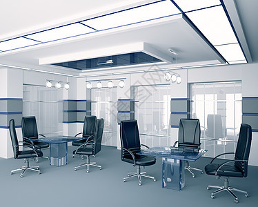 现代室内3d合金玻璃办公室家具房间椅子会议职场公司皮革图片