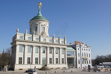 德国波茨坦旧市政厅建筑旅游假期城市建筑学旅行全景历史性历史图片