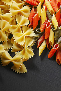 意大利意大利面粉种类和形状的多样化团体宏观烹饪小麦桌子营养食物文化糖类美食图片
