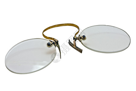 旧针钉内壳椭圆形照片玻璃稀有性眼睛金子收藏品圆形剪裁鼻眼镜图片