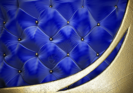 金金在织布背景上奢华歌剧宣传织物仪式奖项出版物展览装饰蓝色图片